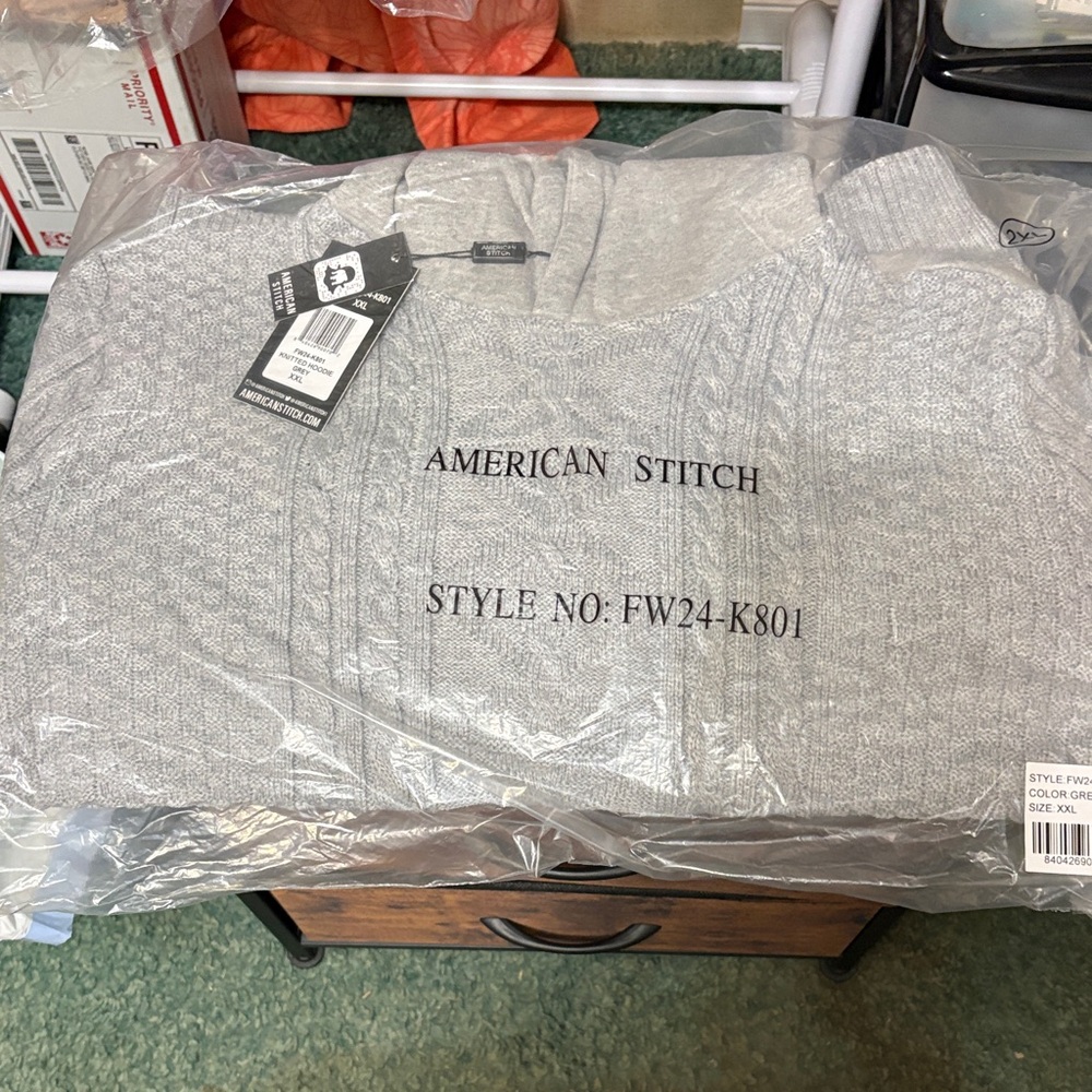 American Stitch Light Gray Knitwear